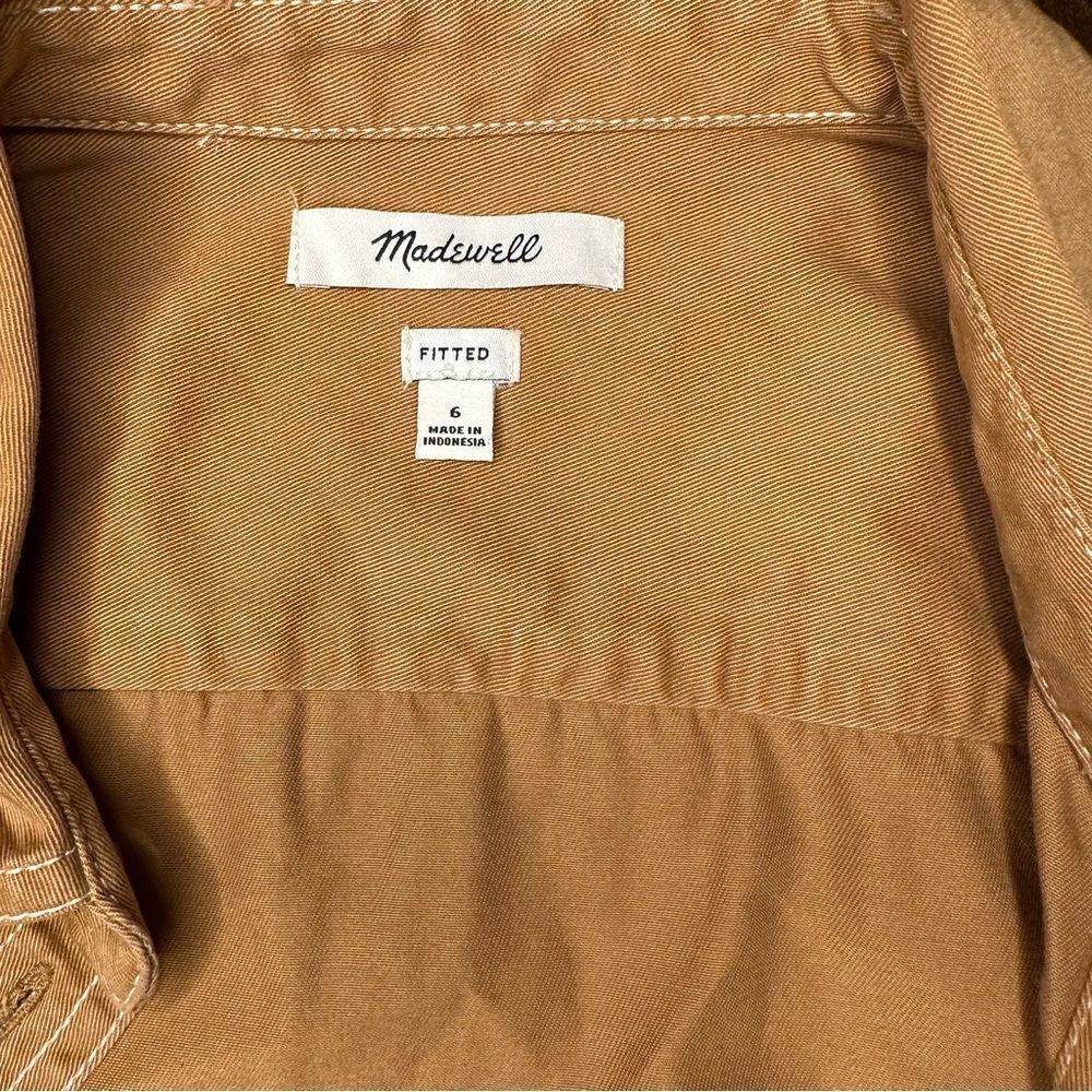 Madewell Darted Button-Up Shirt in (Re)generative Chino Size 6 - Picture 4 of 8